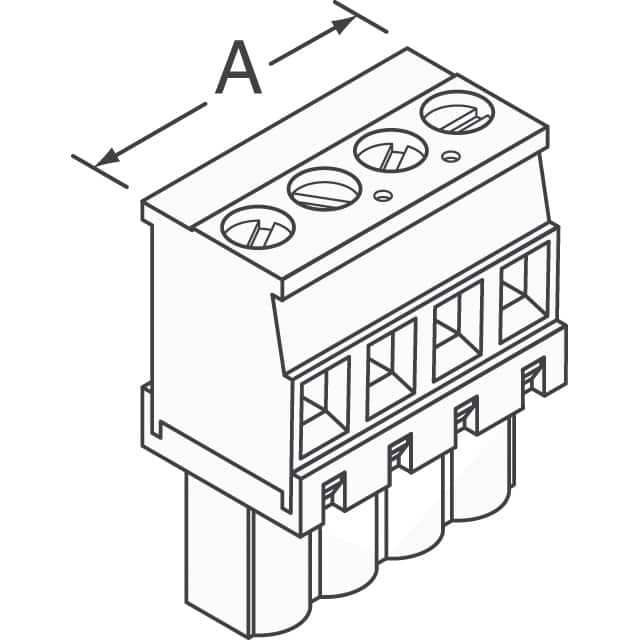 284040-4 TE Connectivity AMP Connectors  Conectores y tomas de corriente